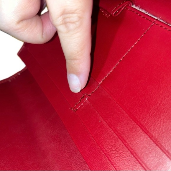 NWT Vintage Etienne Aigner Classic Personal Assets Leather WalletRed - Picture 16 of 16